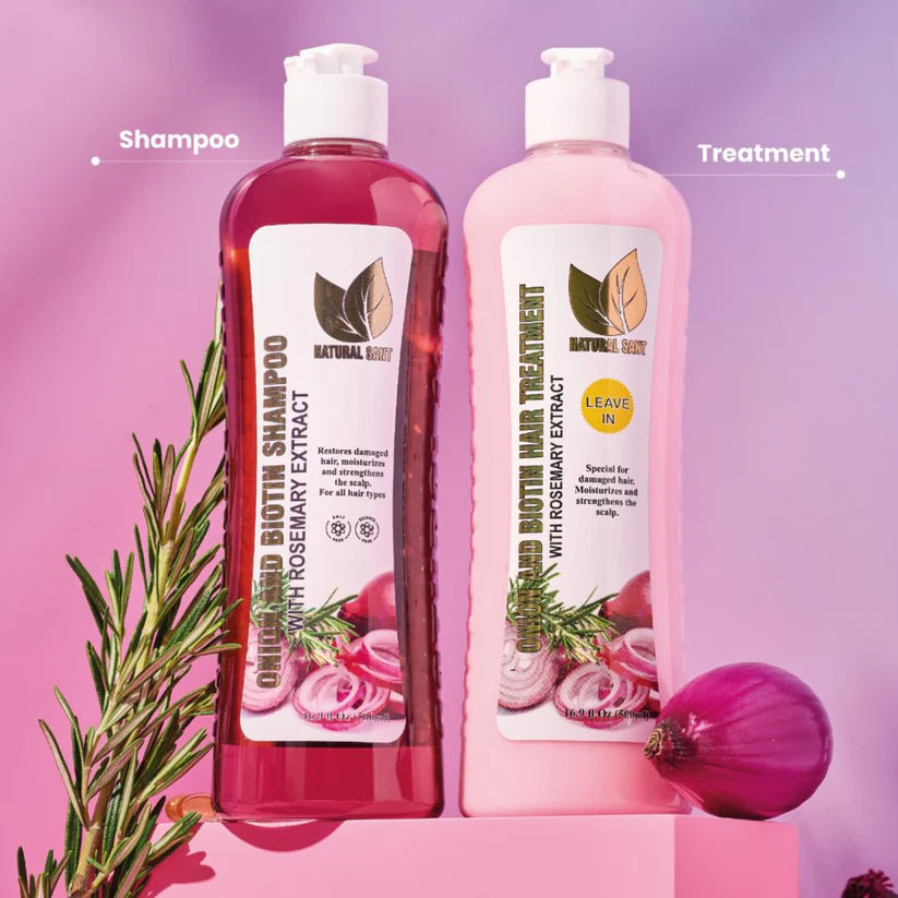 Onion Biotin & Rosemary Shampoo & Treatment Set